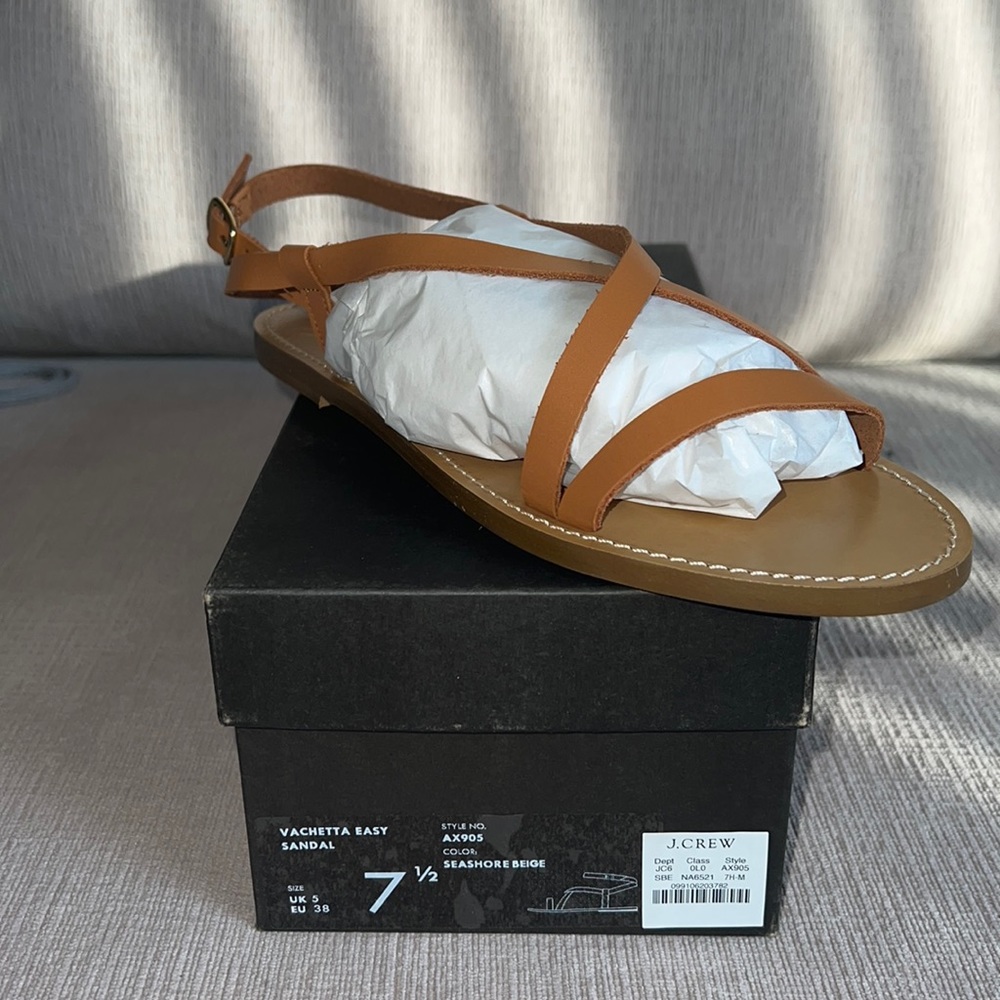 JCrew Strappy Vachetta Sandal